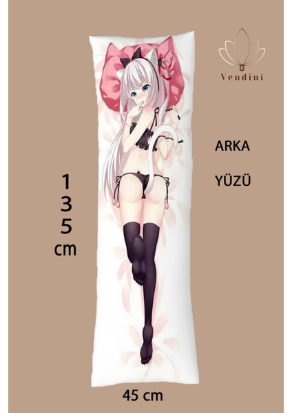 Çift Yön Baskılı Fantastik Anime Dakimakura Sarılma Yastık Kılıfı