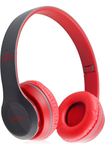 P47 Wireless Kablosuz Bluetooth Kulaklık Mp3 Güçlü Bass