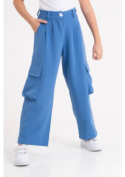 Kız Çocuk Duble Kargo Keten Pantolon G2540 fiyatları
