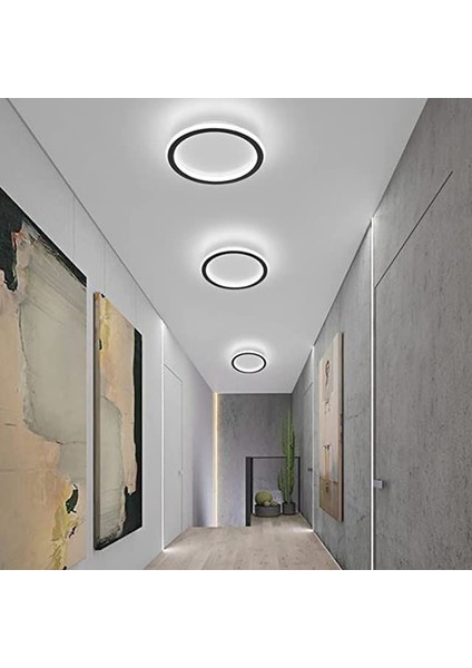 LED Lıghtıng Minel Dekor Daire 20CM Plafonyer A++ Ledli Modern Avize Koridor Hol Aydınlatma