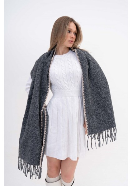 Jakarlı Kaşmir %100 Viscose Anstrasit Şal fiyatları