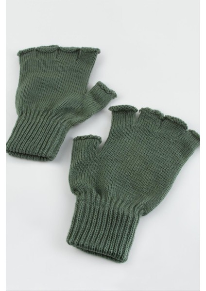 Unisex Ucu Kesik Yün Eldiven