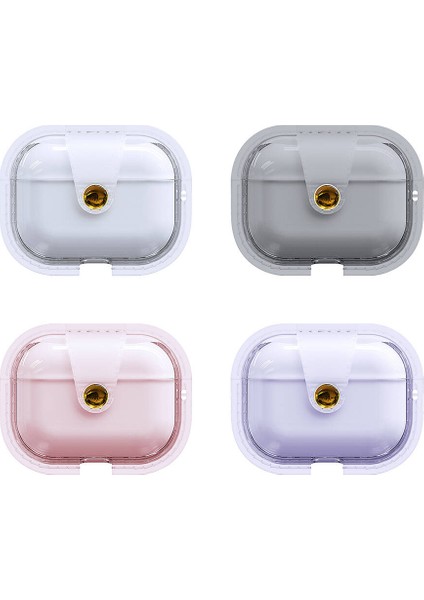 Air- Pods Pro 2 Zore Airbag 33 Darbelere Karşı Dayanıklı Magnetik Kılıf-Gri