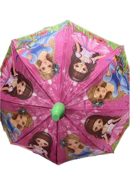 Yeşil-Pembe Kız Şemsiye