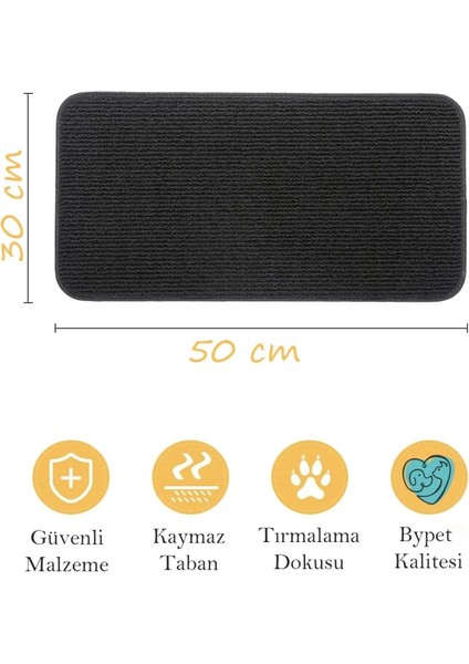 Kedi Tırmalama Tırnak Bakım Halısı ve Tırmalama Matı Kedi Matı 30 x 50 cm