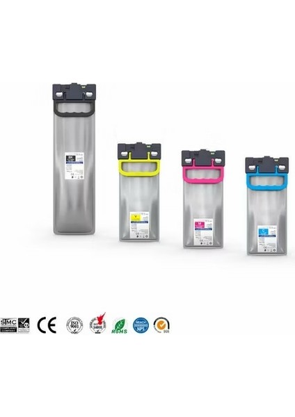 Epson Workforce Pro WF-C878RDTWFC Bam C878R/C879R T05A100 4 Renk Muadil Kartuş Takım 20.000 Sayfa