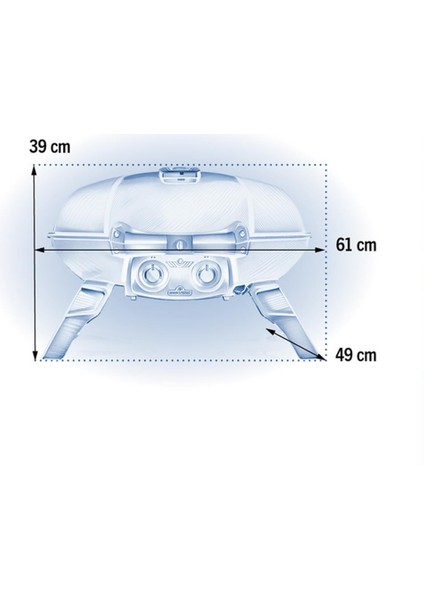 Travelq 285 Portatif Gazlı Mangal
