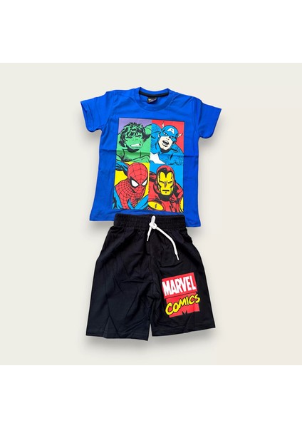 Marvel Alt Üst Çocuk Şortlu Takım