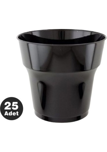 Plastik Bardak 25 Li Siyah