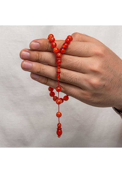 Yuvarlak Sıkma Kehribar Tesbih