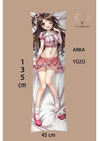 Çift Yön Baskılı Fantastik Anime Dakimakura Sarılma Yastık Kılıfı