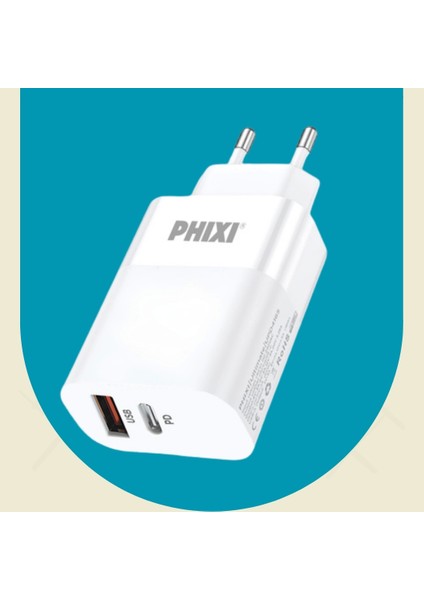 Ultimate UPD4165 65W Gan Teknolojili Pd Çift Çıkışlı 5.0A Hızlı Şarj Adaptörü