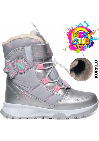 Kids Club Shoes NDROPS-014 Içi Yünlü Unisex Kar Botu Çocuk Bot