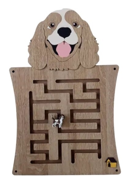 Köpek Temalı Ahşap Duvar Oyunu