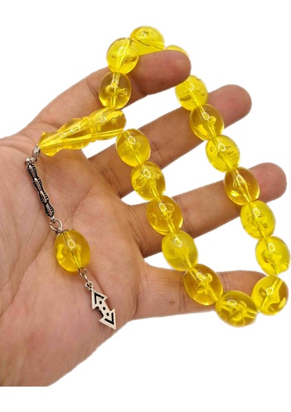 Sarı 17 Li Maskot Tesbih
