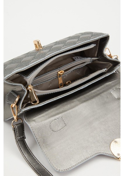 Gümüş Dama Desen Omuz Çantası fırsatları