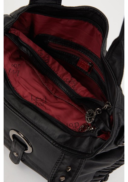 Siyah Düğüm Detaylı Omuz Çantası modelleri