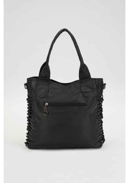 Siyah Düğüm Detaylı Omuz Çantası fırsatları