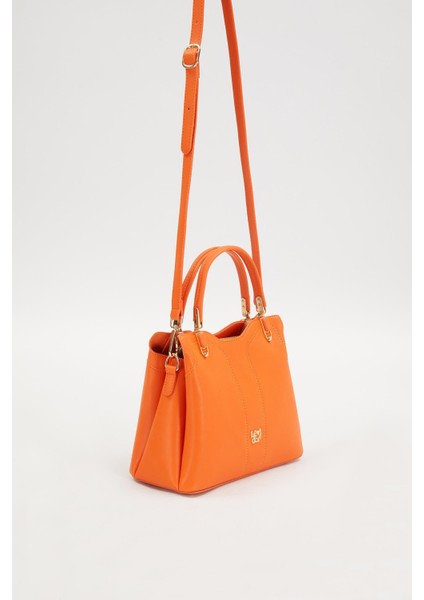 Turuncu Dikiş Detaylı El Çantası fiyatları