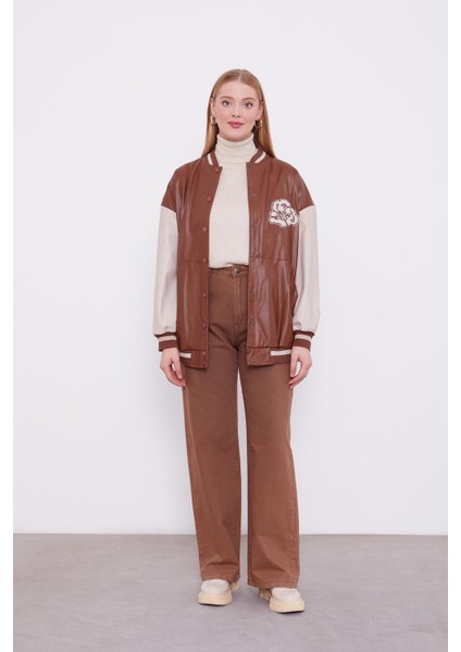 Taba Nakış İşlemeli Bomber Ceket fiyatları