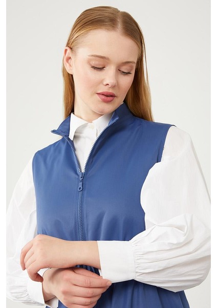 İndigo Sıfır Kol Fermuar Kapamalı Jile modelleri