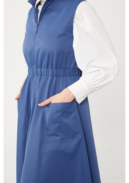 İndigo Sıfır Kol Fermuar Kapamalı Jile indirimleri