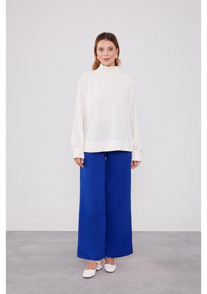 Saks Gizli Düğmeli Kumaş Pantolon
