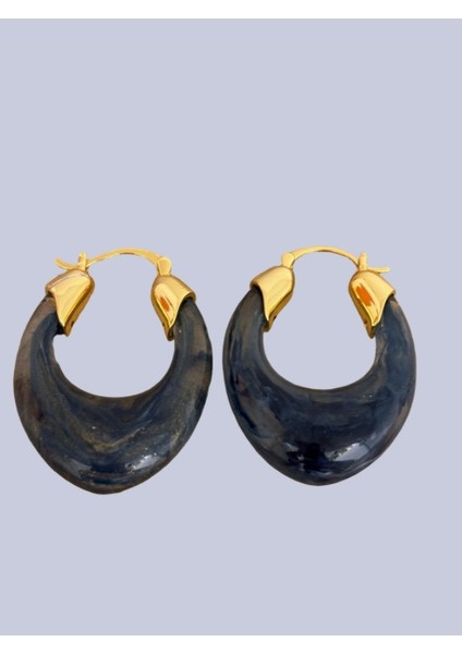 Mavi Kemik Damla Gold Çelik Küpe fiyatları