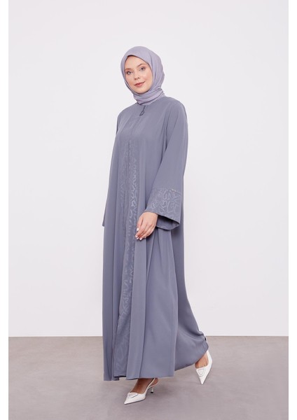 Antrasit Kol ve Yaka Detaylı Ferace fiyatları