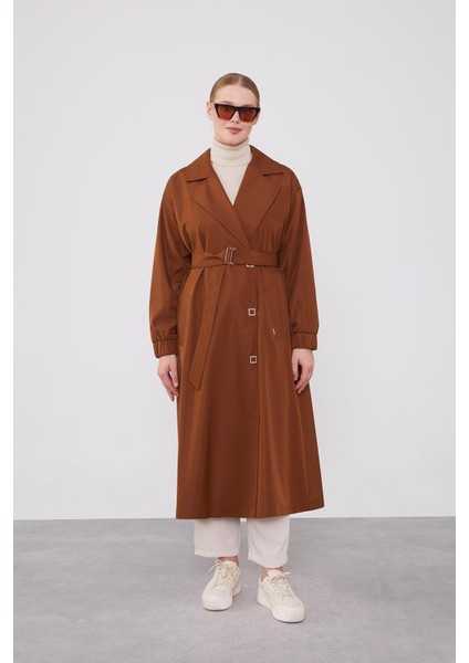 Taba Kolu Lastik Detay Trençkot fiyatları