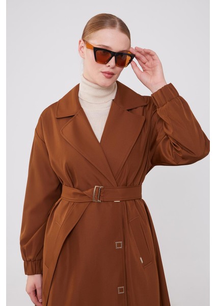 Taba Kolu Lastik Detay Trençkot indirimleri