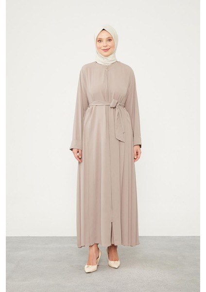 Vizon Yanları Pileli Düğme Detaylı Ferace fiyatları