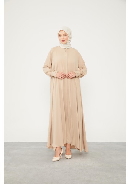 Camel Düğme Kapamalı Ferace fiyatları
