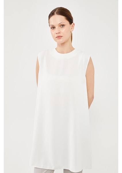 Ekru Sıfır Kol Jesica İçlik