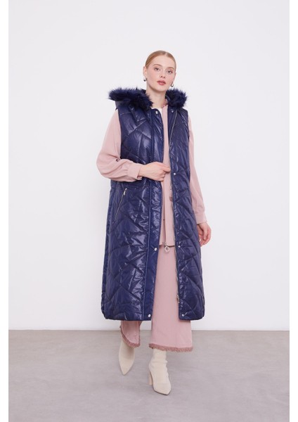 Lacivert Kapitone Şişme Yelek fiyatları