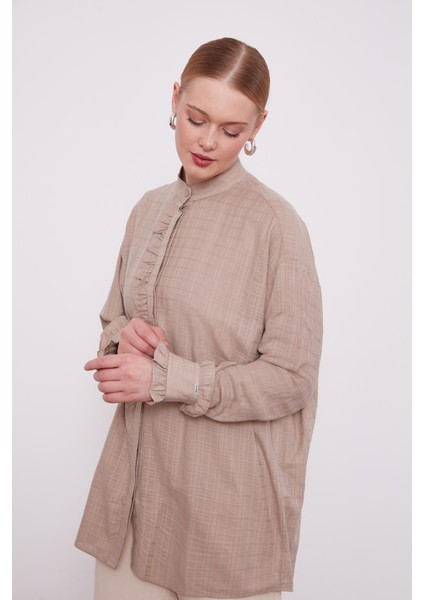 Vizon Patı Fırfırlı Gömlek fiyatları