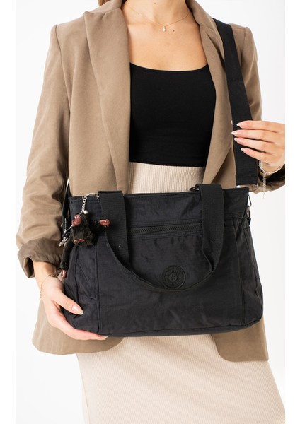 Kadın Büyük Boy Suya Dayanıklı Krinkıl Kumaş Çapraz ve Omuz Askılı Çanta fiyatları