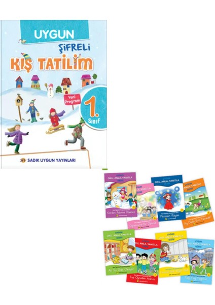 1.sınıf Kış Yarıyıl Şifreli Tatil Kitabı + Oku Anla Yanıtla Okuma Dizisi 8 Kitap