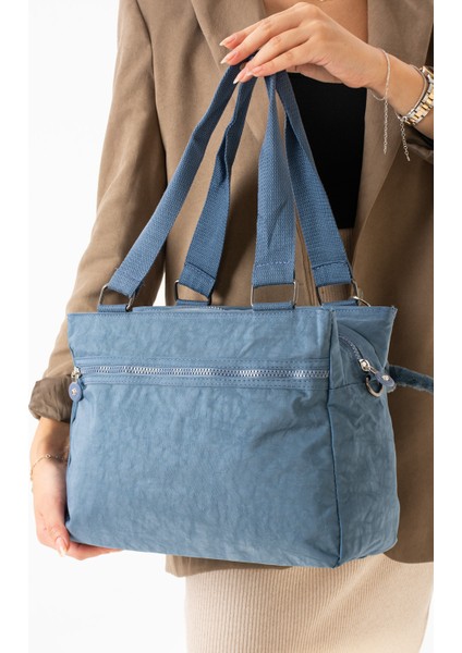 Kadın Büyük Boy Suya Dayanıklı Krinkıl Kumaş Çapraz ve Omuz Askılı Çanta modelleri