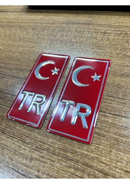 Tüm Araçlar Için Plaka Kırmızı Tr Yazısı