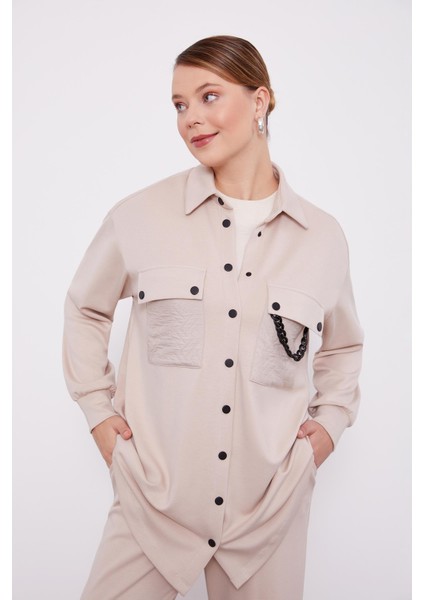 Bej Kapitone Zincir Detaylı Spor Takım fırsatları