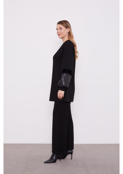 Siyah Deri Detaylı Scuba Spor Takım modelleri