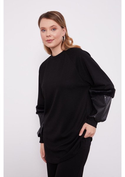 Siyah Deri Detaylı Scuba Spor Takım fırsatları