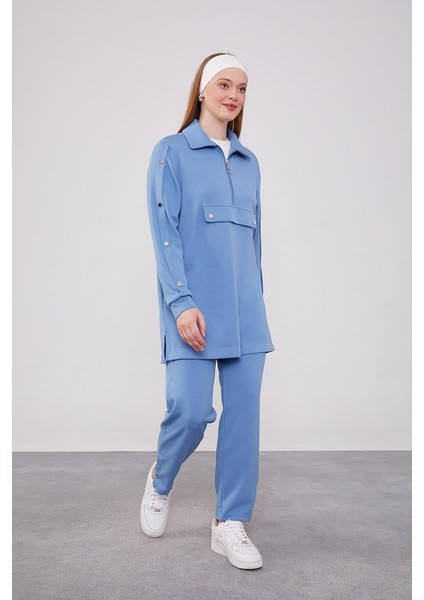 İndigo Düğme Detaylı Spor Takım fiyatları