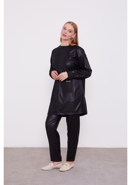 Siyah Cep Detaylı Aerobin İkili Takım fiyatları