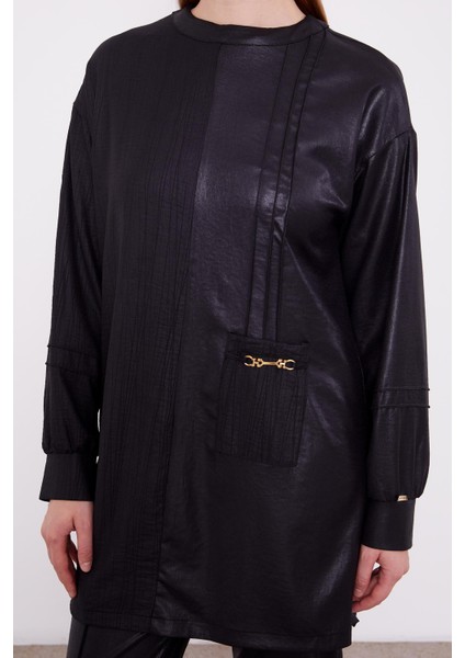 Siyah Cep Detaylı Aerobin İkili Takım indirimleri