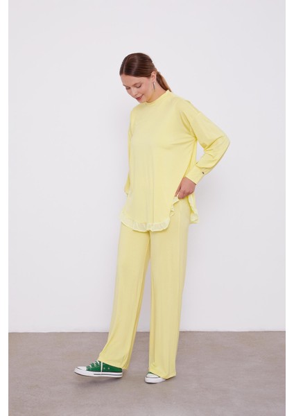 Sarı Şifon Volanlı Spor Takım fiyatları