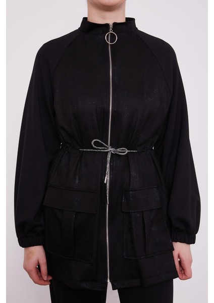 Siyah Varaklı Beli İpli Spor Takım indirimleri