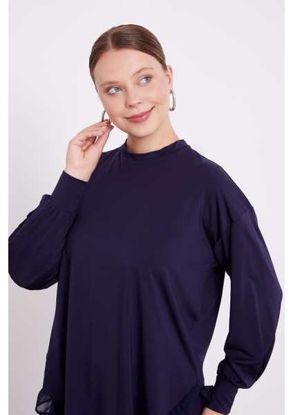 Lacivert Şifon Volanlı Spor Takım fırsatları