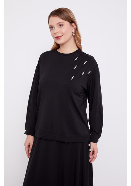 Siyah İnci Detaylı Etekli Takım modelleri